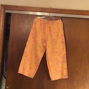 Life is Good Flannel Pajama Bottoms Size X L Altered hems